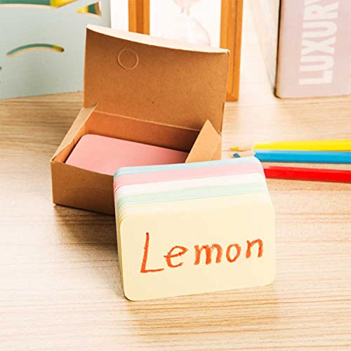 GAKA FAVOR Blanko Papier Karten Mehrfarbig 100 Stück Mitteilungs Leere Visitenkarten Karteikarten, Mitteilungskarte DIY Papier für Schule Home Office Party Supply (9x5.3cm)