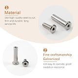 30 sztuk łączników mebli, śruby tulejowe M4 x 32-42 mm, śruby meblowe, łączniki do szafek, do mebli, szafek, desek drewnianych