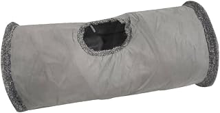 Foldable Cat Nest Tunnel Bed, Portable Scratchable Suede Fabric