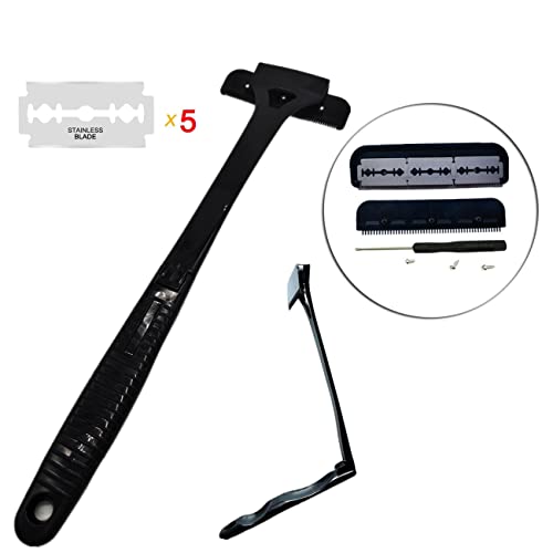 Pandysarp Back Shavers For Men, Body Hair Trimmer- Foldable Long Handle Body Hair Trimmer -Wet Or Dry Razor With Replaceable Blades-Men's Grooming Kit, Shaving & Hair Removal Products #TOP5