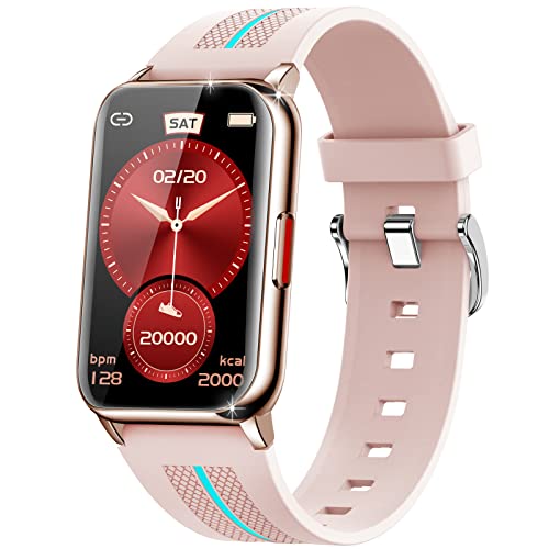 IOWODO Smartwatch Mujer con Oxímetro(SpO2), Reloj Inteligente Impermeable  5ATM con Notificación de Mensajes Esfera Personalizada Pulsometro Sueño,Pulsera  Actividad Inteligente para iOS Android – PREYCA