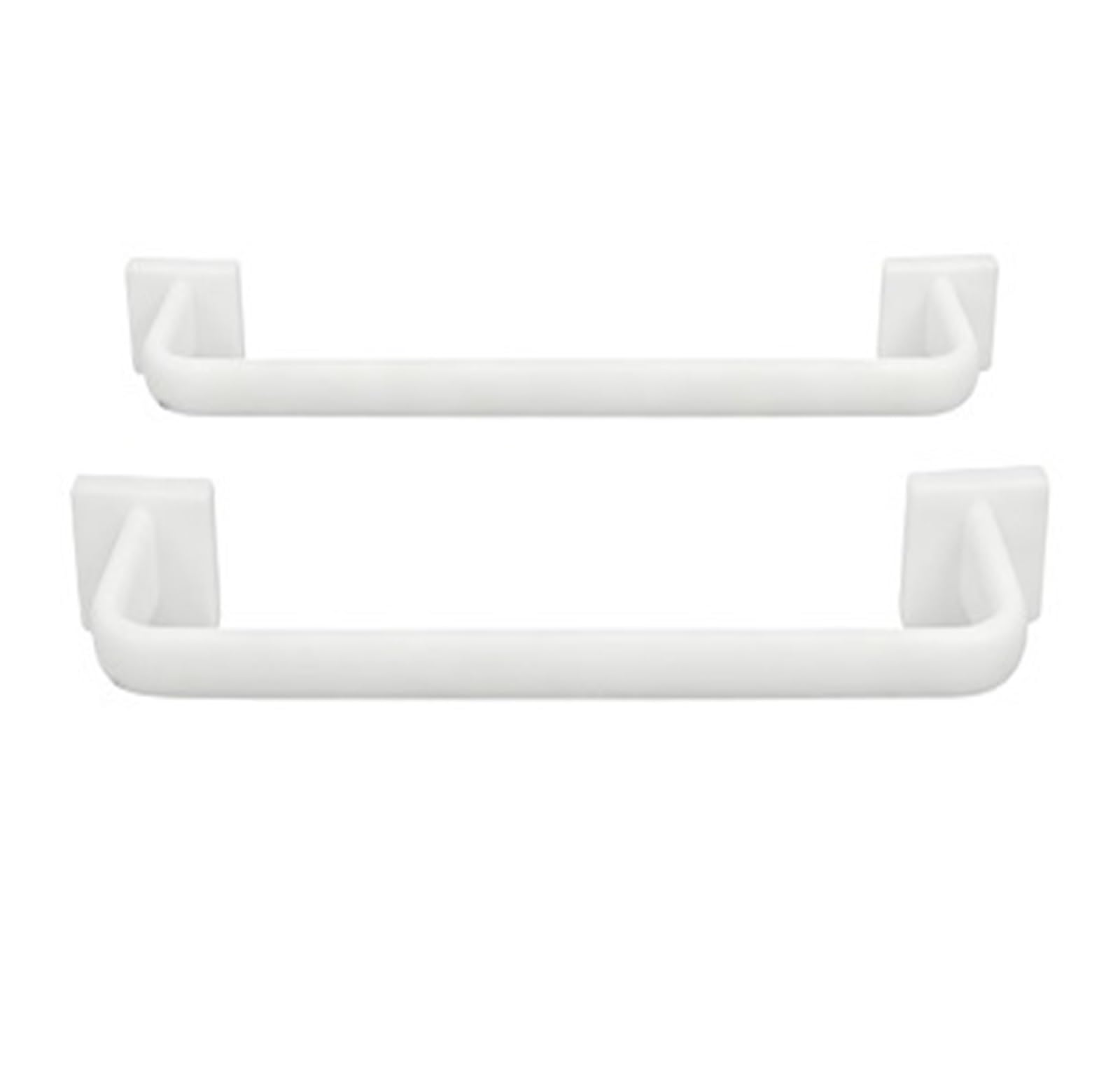 2Pcs No Drill Self Adhesive Towel Bar Waterproof Bathroom Kitchen Storage Rack Towels