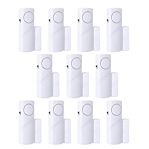 Door Window Alarm, Burglar Alarm, Home Security Wireless Magnetic Sensor Anti-Theft Alarm (11pcs)