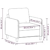 GeenYuu Fotel żółty 60 cm aksamit, metalowy stelaż, wygodny fotel tapicerowany do salonu, sypialni, kącik do czytania, maks. nośność 110 kg