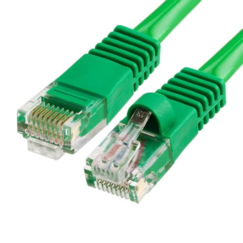 Cmple - Cat5e Ethernet Cable 75 ft, 350 MHz Cat 5e 1Gbps Network LAN Patch Cable, RJ45 Snagless Connectors, for PC, Laptop, Modem, Router, Switch, PS5, Smart TV - Green