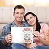 10th Wedding Anniversary Card and 10th Anniversary Wooden Heart Hanging Plaque Tin Wedding Keepsake Cute Funny 10 Year Anniversary Card for Couples #2