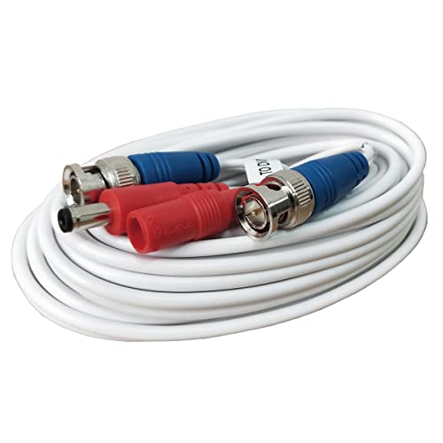 Yuarisx 4 Pack 25ft All-in-One Video Power Cables, Security Camera Cable BNC Extension Surveillance Wire Cord for CCTV Security DVR System Installation