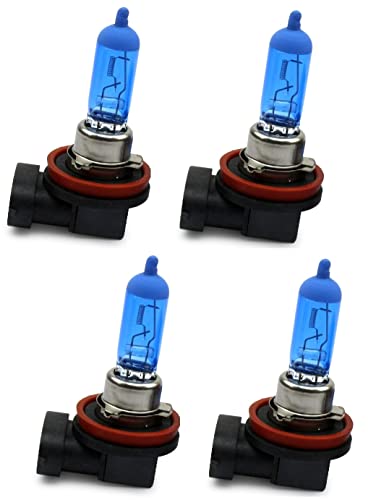 10x H11 Halogenlampen 55W 12V – Xenon Optik, Super Weiß, Mit E-Zulassung Für Auto