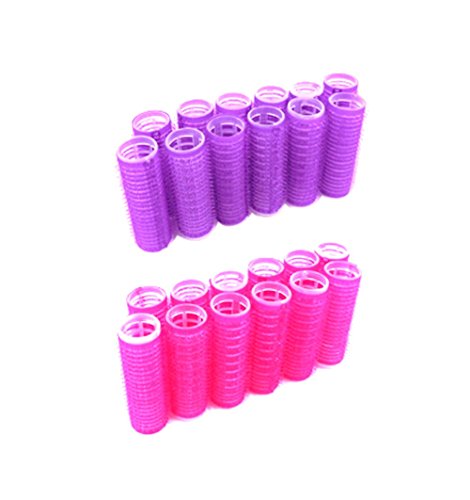 24pc x 3/4" Diameter Self Grip Hair Rollers Pro Salon Hairdressing Curlers Small - Thumbnail 4