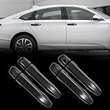 TOMALL Carbon Fiber Exterior Door Handle Cover Trim Compatible with Honda 10th Accord 2018-2022 Car