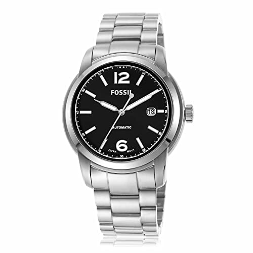 Fossil Heritage Analog Black Dial Men's Stainless Steel Watch-ME3223 - Image 3