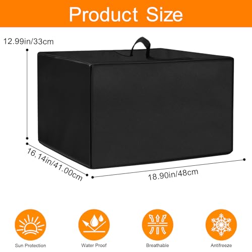 Image of Air Fryer Cover Dust Cover for Gourmia French Door Air Fryer Oven GTF3588S-XL 37 Qt Convection Toaster Oven,18.90 inch*16.14 inch*12.99 inch Heat-Resistant Waterproof Dust-proof Kitchen Appliance Covers