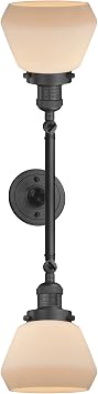 Innovations 208L-OB-G171 2 Vertical Bath Vanity Light, Oil Rubbed Bronze