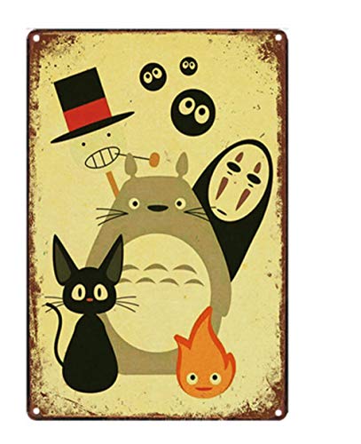 HMMY en Métal Affiche Plaque Murale Étain Classique Anime Film Décoration Murale Bar Fer Peinture-Qwert0010_20 * 30 Cm Cover