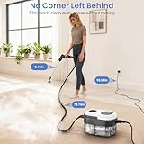 2500W High Pressure Steam Cleaner Handheld, 1.4L 15s Heat Up, Portable Steamer Cleaning, 18PCS-3 Mode Steamers Cleaners for Home Multi Purpose, Floor Carpet Car Sofa Upholstery Bathroom - Image 5
