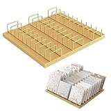 Estante de exhibición de azulejos con 30 ranuras, soporte de mármol para uso comercial de escritorio en centros comerciales, tiendas minoristas y exposiciones