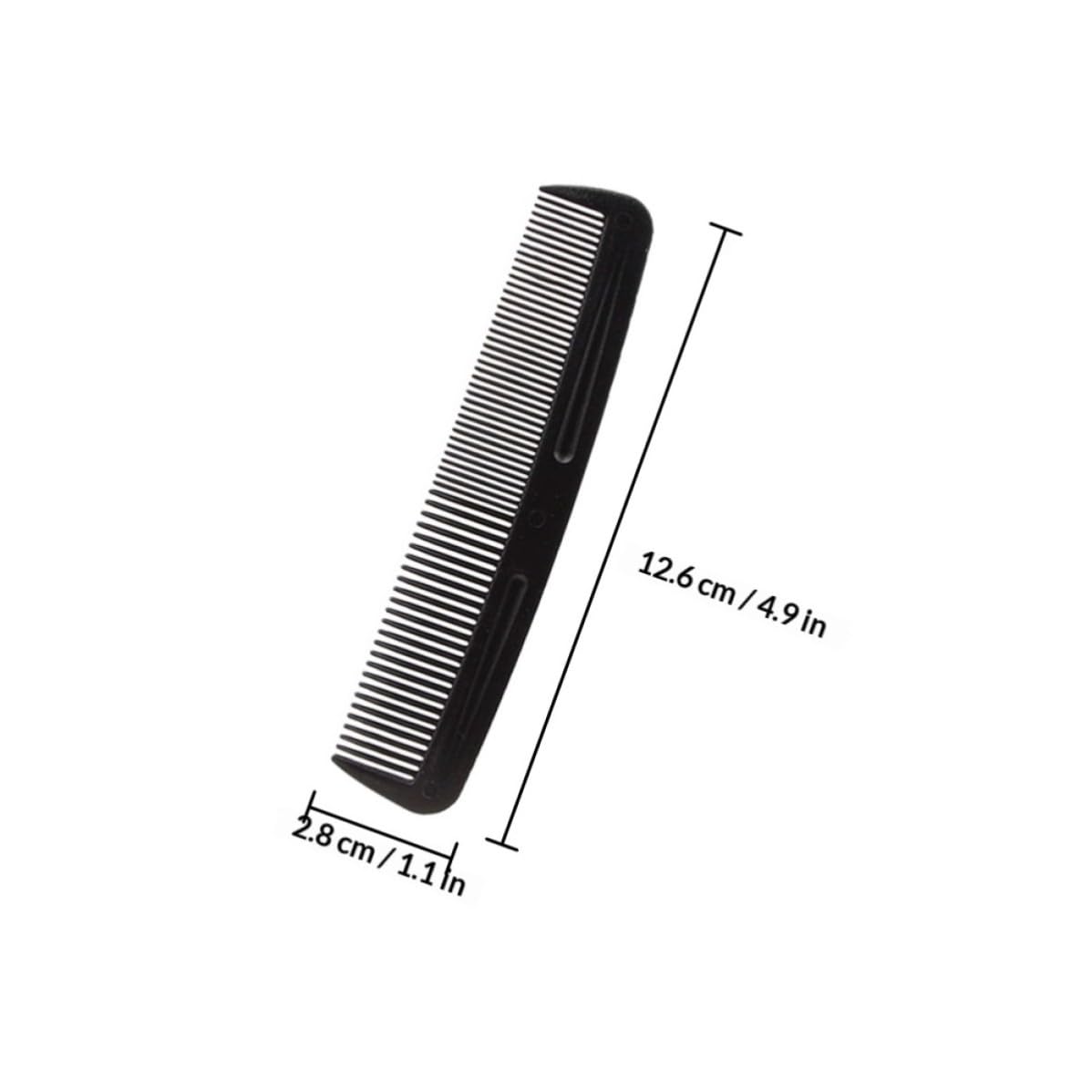 VILLCASE 200 Pezzi Pettine da Viaggio Nero in Plastica Doppio Dente Regolabile per Uomo e Donna, Strumento Elegante lo Styling la Cura dei Chioma in Outdoor e Viaggio