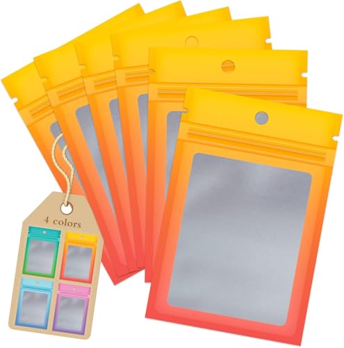 Funfery 100 Pack Resealable Bags, Clear Packing Bags