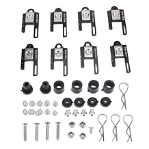 8Pcs RC Body Mounts, Adjustable Magnet Post Kit 1/8 1/10 Remote Control Car Cover Column for Vehicle Model