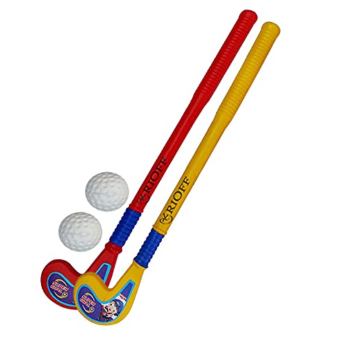 Rioff® Kids Hockey Set for Kids 2 Hockey Sticks 2 Ball Kids (3-6Year) Set of 2