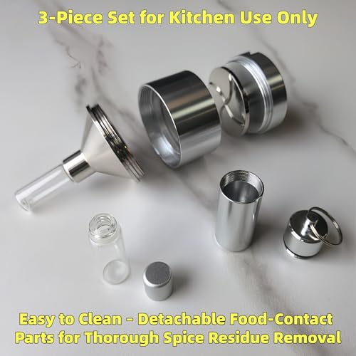 MuYuDaDi Spice Grinder【Silver】For Kitchen Use Only