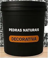Revestimento Pedra Natural 5kg Efeito Decorativo Para Paredes Calçadas Escadas Áreas Externas(PRETO)