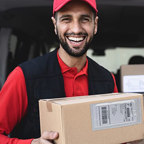 Clear Plastic Side Loading Blank Envelope Pouch For Packing List,Return Label - Documents Keeps Paper Safe While Shipping Size 6 ½ Inches X 10 Inches By Mt Products (100 Pieces) #TOP3