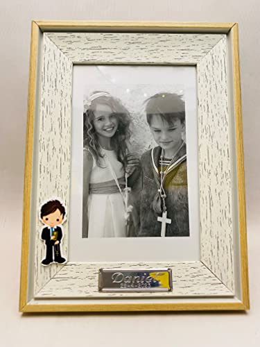 Miniatura 3 de Regalosdebodaonline Marcos Primera Comunión De Niño Pack 5 Unidades Portafotos Personalizados Foto 10x15cm Decorados