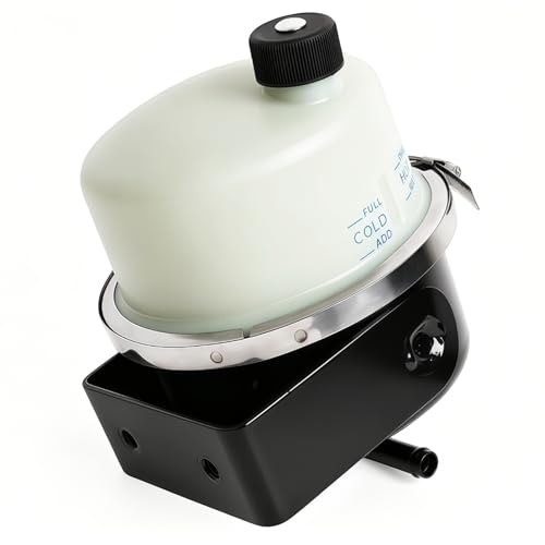 Jescarno Power Steering Fluid Reservoir Tank with Cap Filter Fit for Peterbilt 379 386 387 389 567 579 587 Fit for Kenworth T660 T680 T800 W900 Trucks Replaces J86-1036-001 J861036001 575.1138