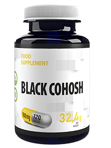 Traubensilberkerze (Black Cohosh) Wurzel-Extrakt 100mg 120 Vegane Kapseln, Laborgeprüft, Standardized To Contain At Least 5% Triterpene Glycosides, (Cimicifuga Racemosa) Cover