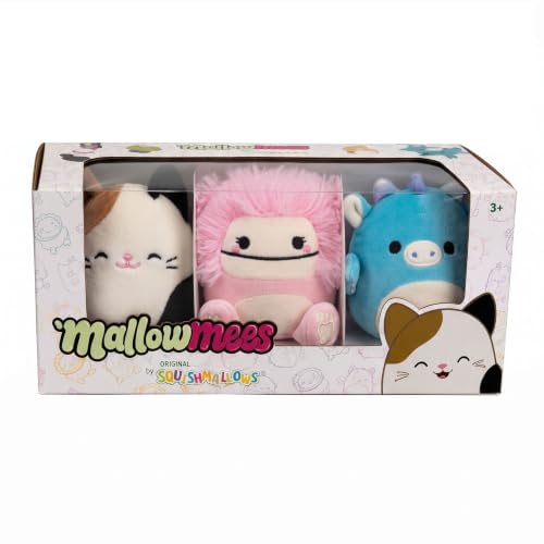 Image of Squishmallows MallowMees Original 3-inch 3-Pack – Cam, Tatiana and Brina