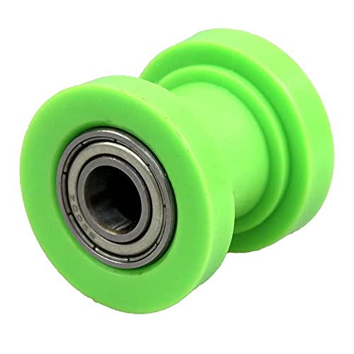 ANCLLO 8 mm Motorrad Kettenrolle Schieber Spanner Radführung Ersatz für ATV 4 Wheeler Quad Baja Doodlebug Dirt Pit Bike Grün
