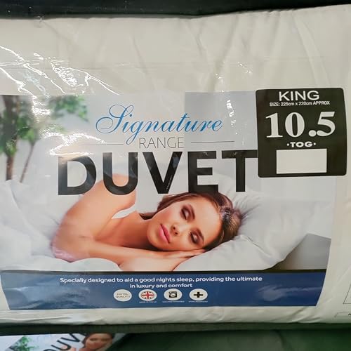 10.5 tog King Duvet 100% Cotton Cambric Cover Premium Hotel Quality Feels Like Down Quilt