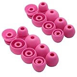 Miayaya Silicone Tips Replacement Earbuds Tips for Powerbeats Pro, Beats X, Beats Flex, Urbeats, BeatsTour Wireless Earphone Ear Tips Covers, S/M/L, 8 Pairs, Rose