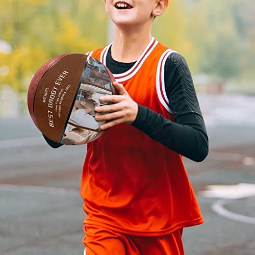 Wskian Custom Photo On Basketball 29.5 Regulation Size Basketball Outdoor Adult Mens Basketball Custom Name Basketball Indoor Leather Basketball From Wife Son #TOP4