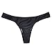 MissTalk Sexy Womens Brazilian Solid Classic Bikini Bottoms(Black S)