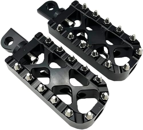 Extension de repose-pieds moto XL Iron et Dyna : cale-pied noir et argent pour Softail