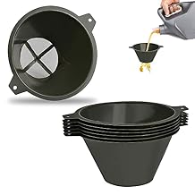 Paint Strainer, 100 mm Plastic Filter with Fine Nylon Mesh, Reusable for Oil, Water Based Paints, Food Residue 6 pcs