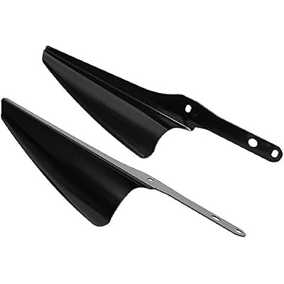 Gloss Black Front Fork Mount Wind Deflectors Windshield for 1995-2023 Harley Touring Road King Street Glide Electra Glide CVO FLHT FLHR FLHX
