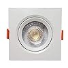 KIT C/ 10 Unidades - Spot LED 5w - Quadrado De Embutir Direcionável / Branco Frio 4 41oKOe+ppvL. SL500 . SS100