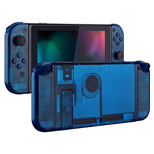 eXtremeRate Jasne Niebieski Płyta Tylna dla Nintendo Switch Konsoli, NS Joycon Handheld Controller Obudowa z Pełnym Zestawem Przycisków, DIY Wymiana Shell dla Nintendo Switch