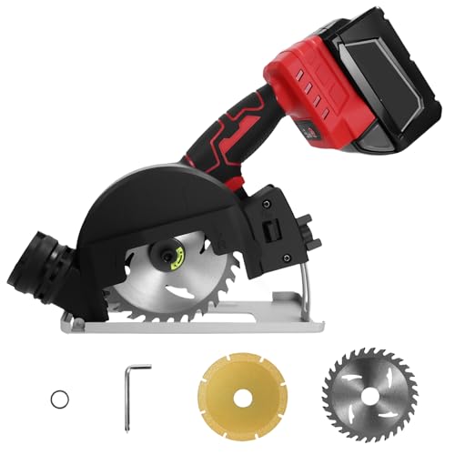 Mini Circular Saw for Milwaukee 18V Battery, 12000RPM 4 Inch Small Brushless Circular Saw, Cutting Depth 0.8