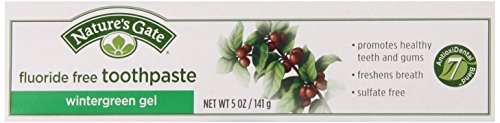 Nature'S Gate Toothpaste without Fluoride, Wintergreen Gel, 4 Count