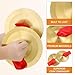 STOBOK 1 Pair Finger Cymbals Alloy Mini Hand Percussion Instruments for Adults and Kids Lightweight Rhythmic Cymbals with Finger Straps for Music Education and Performance