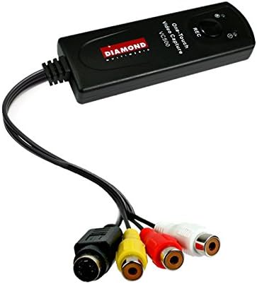 Diamond VC500 USB 2.0 One Touch VHS to DVD Video Capture Device with for Win7, Win8 & Win10