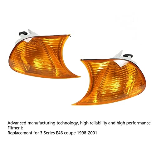 Yctze Przednie światła Narożne Samochodu Przezroczyste Soczewki E46 Coupe