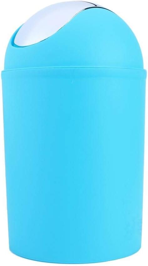 Ejoyous Bathroom Accessories Set 6 Piece Bath Accessory Bathroom Supplies Set with Bin Holder Dish Dispenser Tumbler Toothbrush Holder, Blue