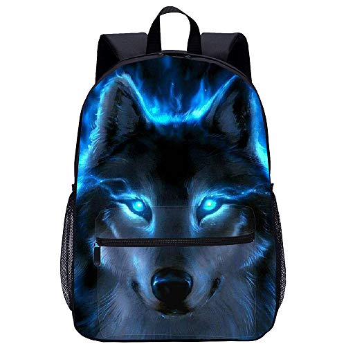 YWTW Animal Lobo Mochila Escolar Adolescente Unisexo Mochila Mochila Portatil Mochila Antirobo Mochilas Hombre Cover