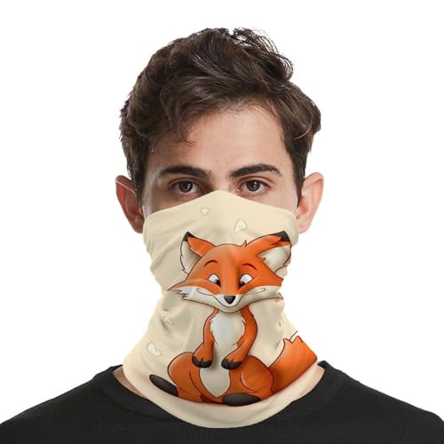 Máscara con cara de zorro de dibujos animados para clima frío, pasamontaña elástico para hombre y mujer, bandana cortavientos para motocicleta, ciclismo, esquí y fiestas miniatura 4