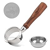 58mm Bottomless Portafilter for CASABREWS Ultra, Bottomless Portafilter with 58mm Puck Screen Compatible for CASABREWS 4700Gense, 5700Series Espresso Machine, Stainless Steel Filter Holder and Filter